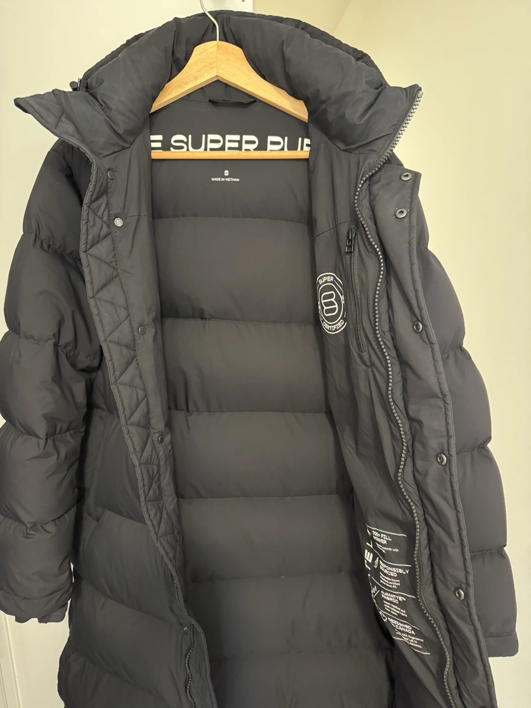 Super Puff Black Long Puffer Jacket Aritzia - photo 2