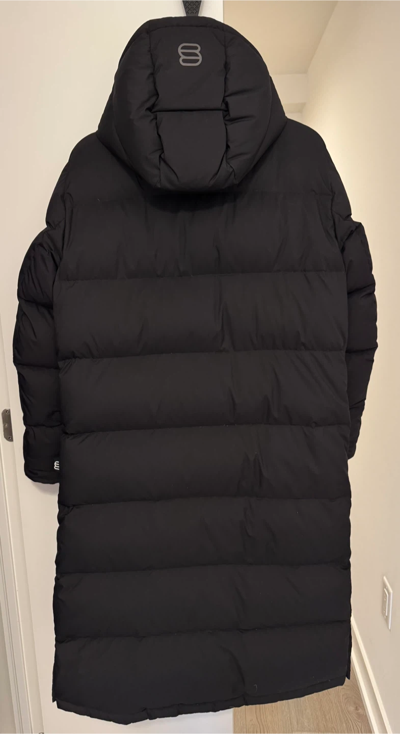 Super Puff Black Long Puffer Jacket Aritzia - photo 4