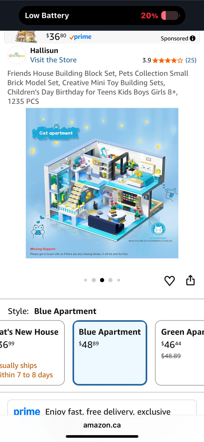 NEW Building Block Set - Lovely Cat Apartment - photo 3