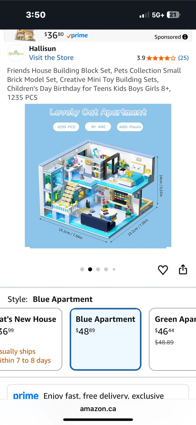 NEW Building Block Set - Lovely Cat Apartment - photo 2