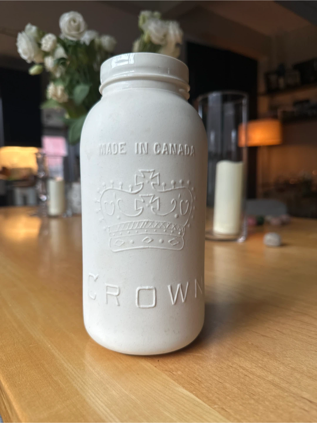 Ceramic Vase “Mason Jar” Style