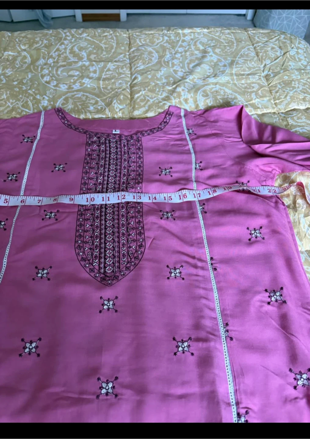 Pink Kurti and Pants Set - Size L - photo 2