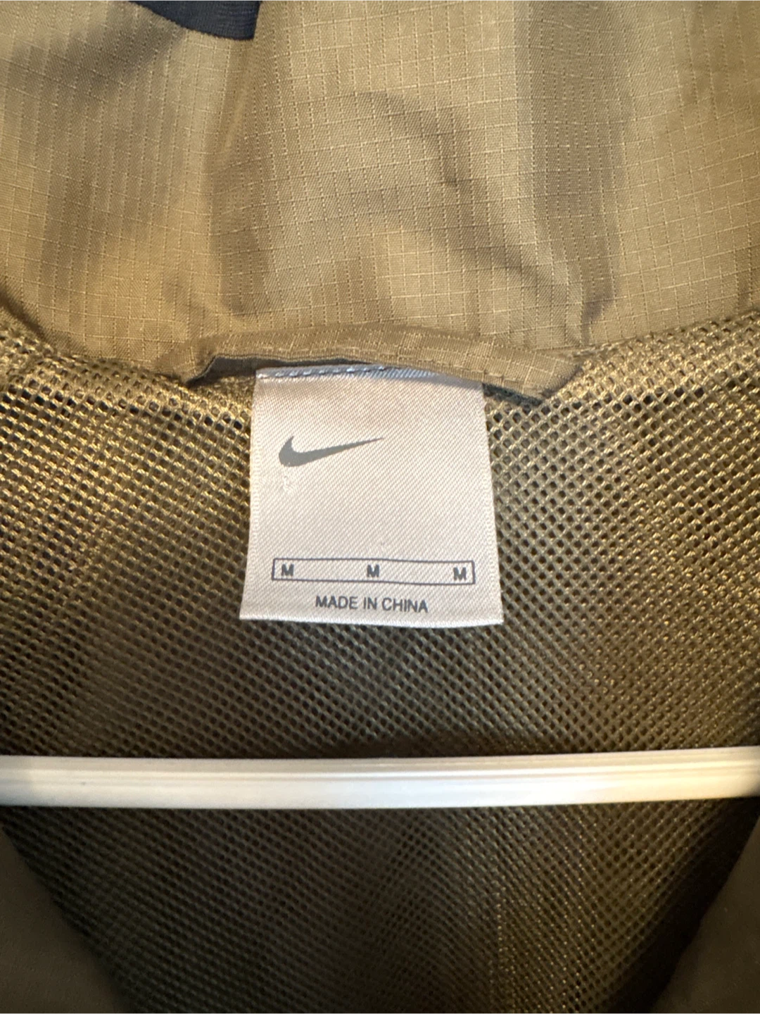 Nike Full Zip Jacket - Olive Green - Size M - photo 3