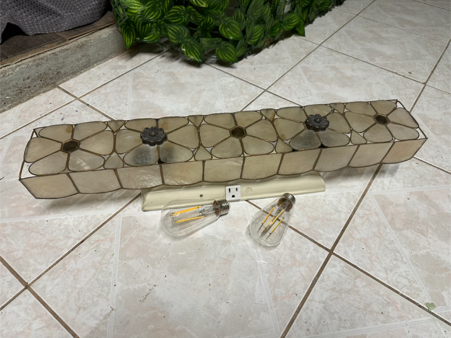 Capiz Shell Vanity Light Fixture - photo 3