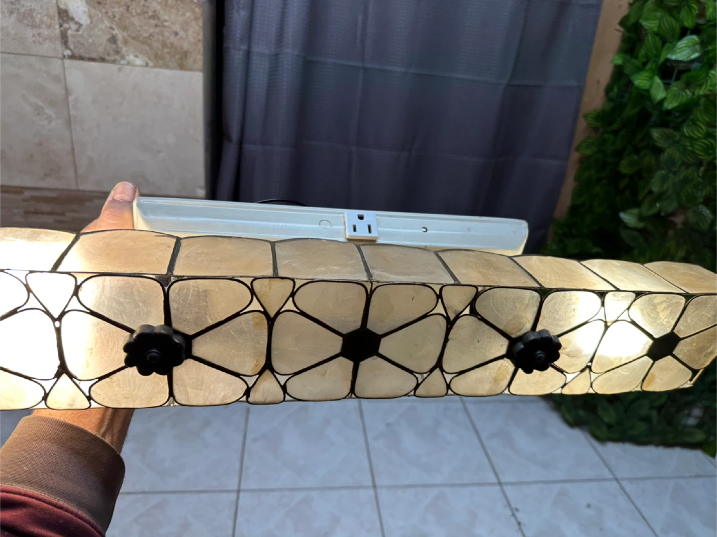 Capiz Shell Vanity Light Fixture - photo 2
