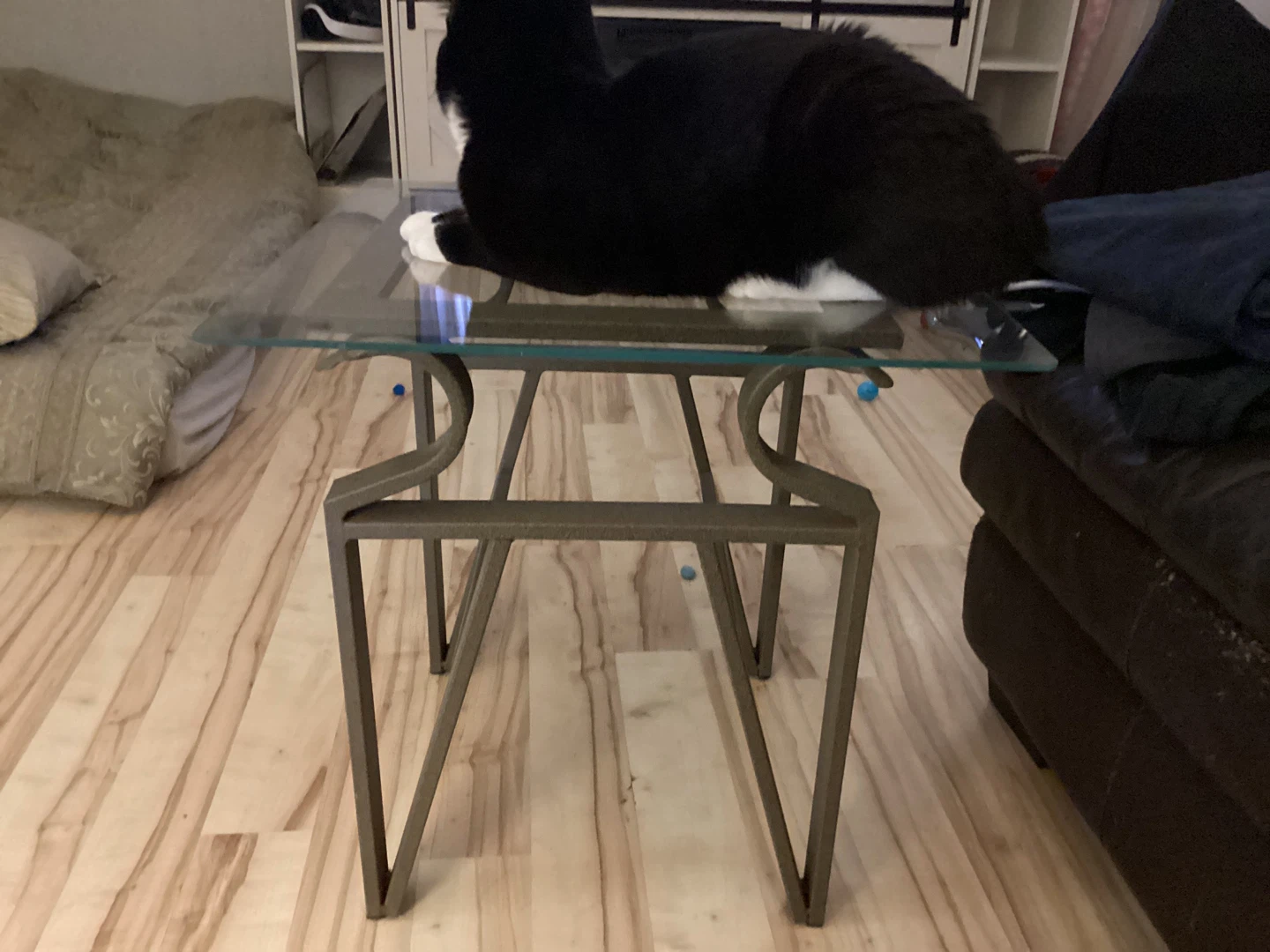Glass Top End Table - photo 4