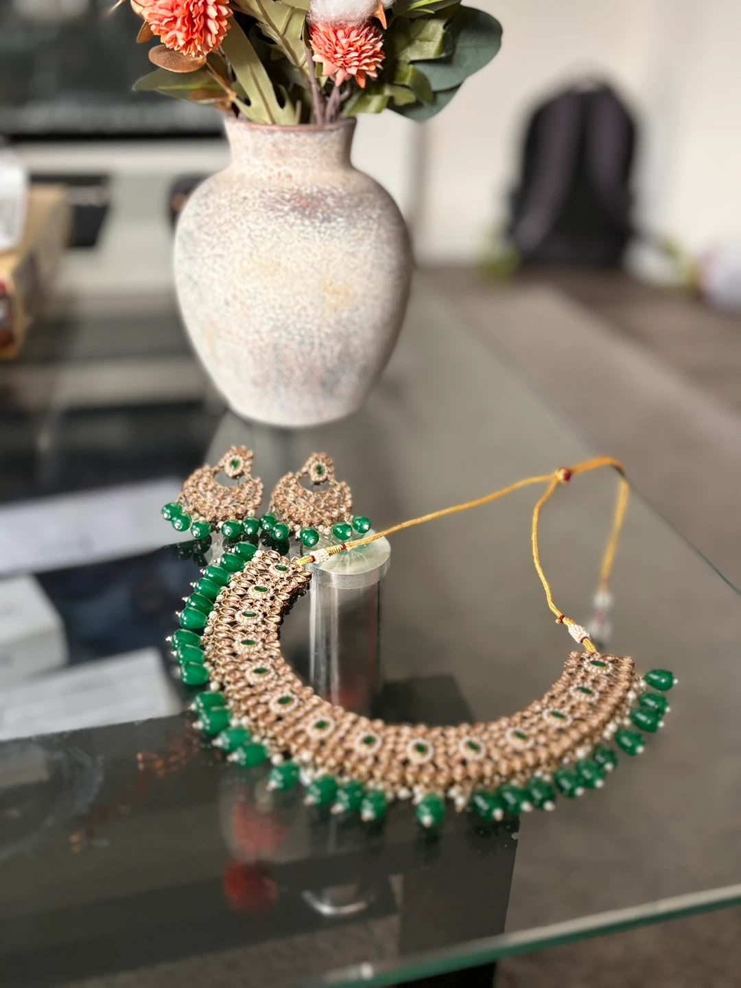 Indian Necklace and Earrings Set