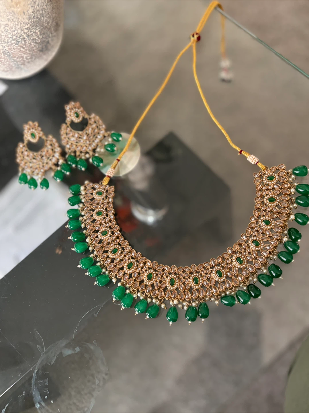 Indian Necklace and Earrings Set - photo 3
