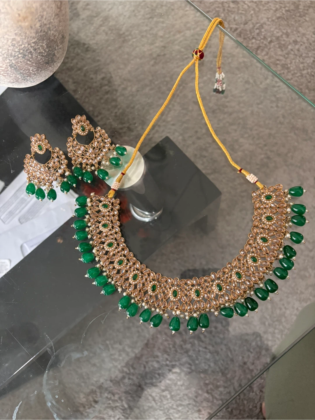 Indian Necklace and Earrings Set - photo 2