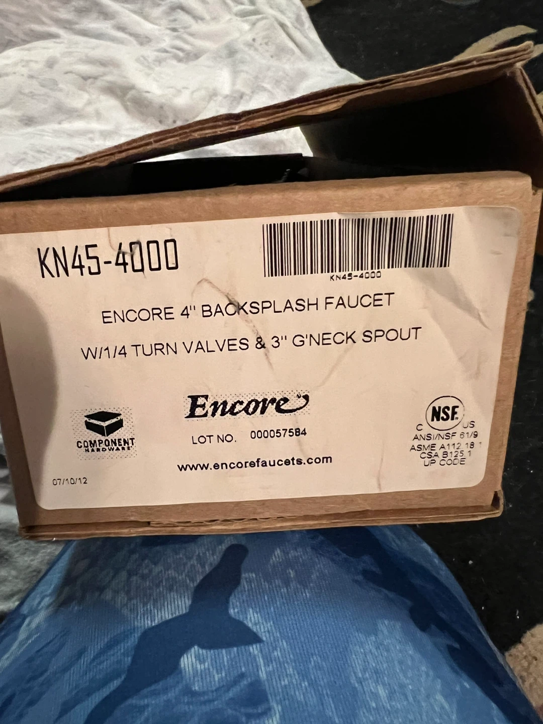 Encore 4" Backsplash Faucet