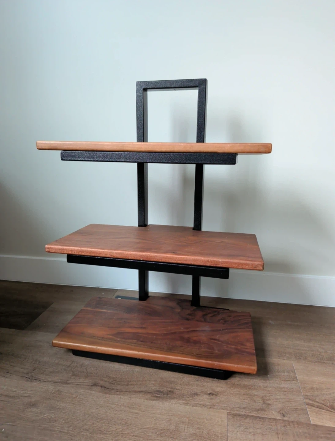 3-Tier Wooden Audio Rack