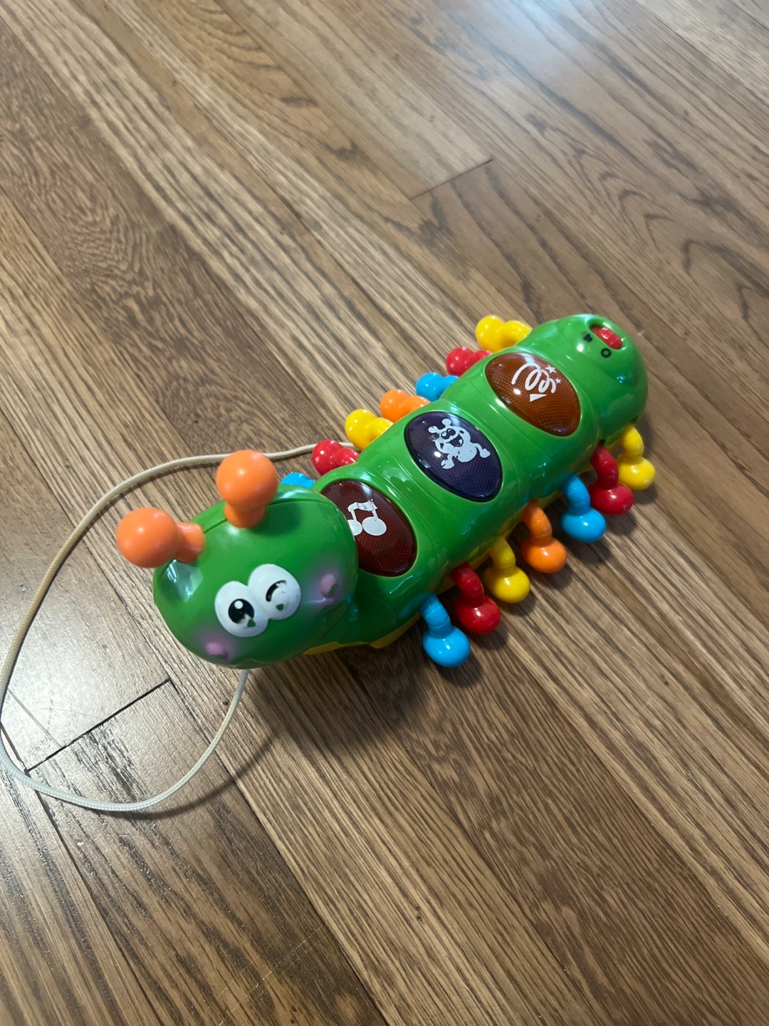 Green Pull Along Caterpillar Toy