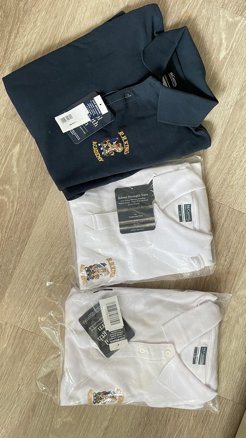 McCarthy School uniform Polo Shirts - Navy & White - photo 2