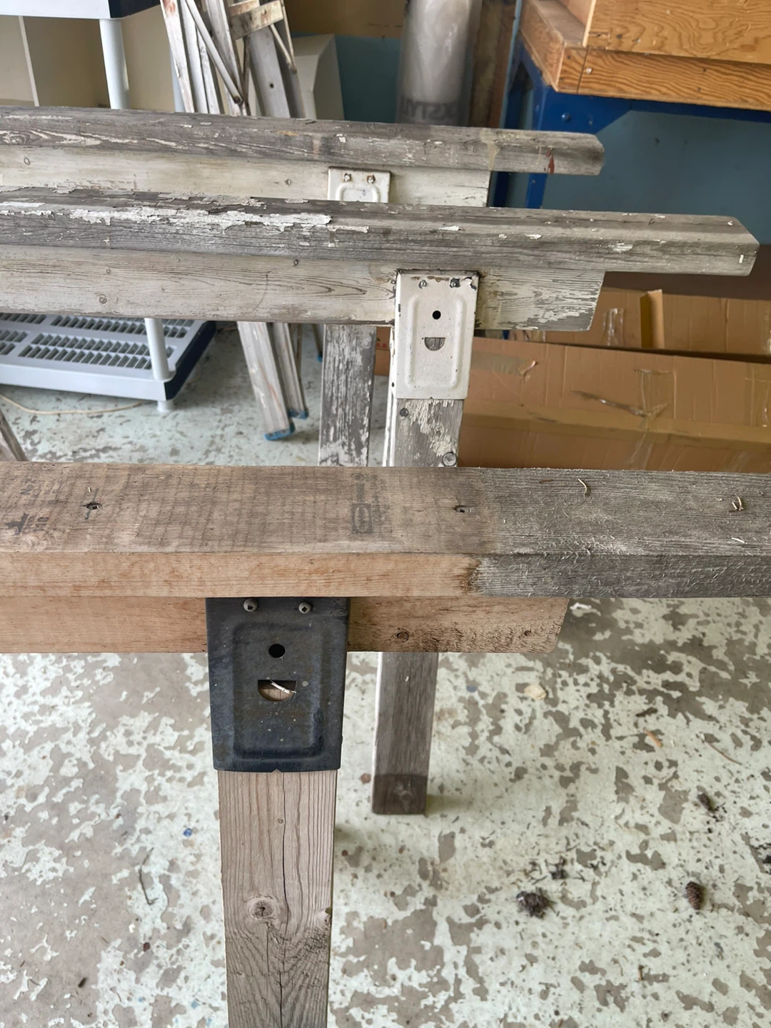 Set of 3 Wooden Sawhorses - photo 4
