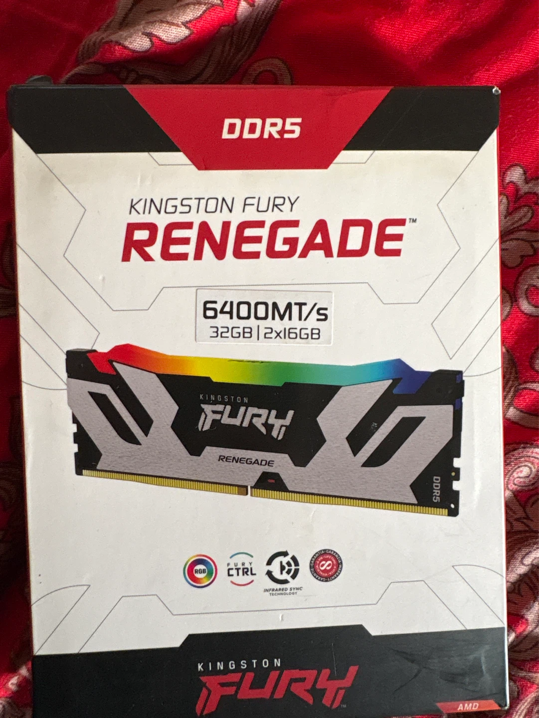 Kingston Fury Renegade DDR5 32GB 6400MT/s RGB RAM