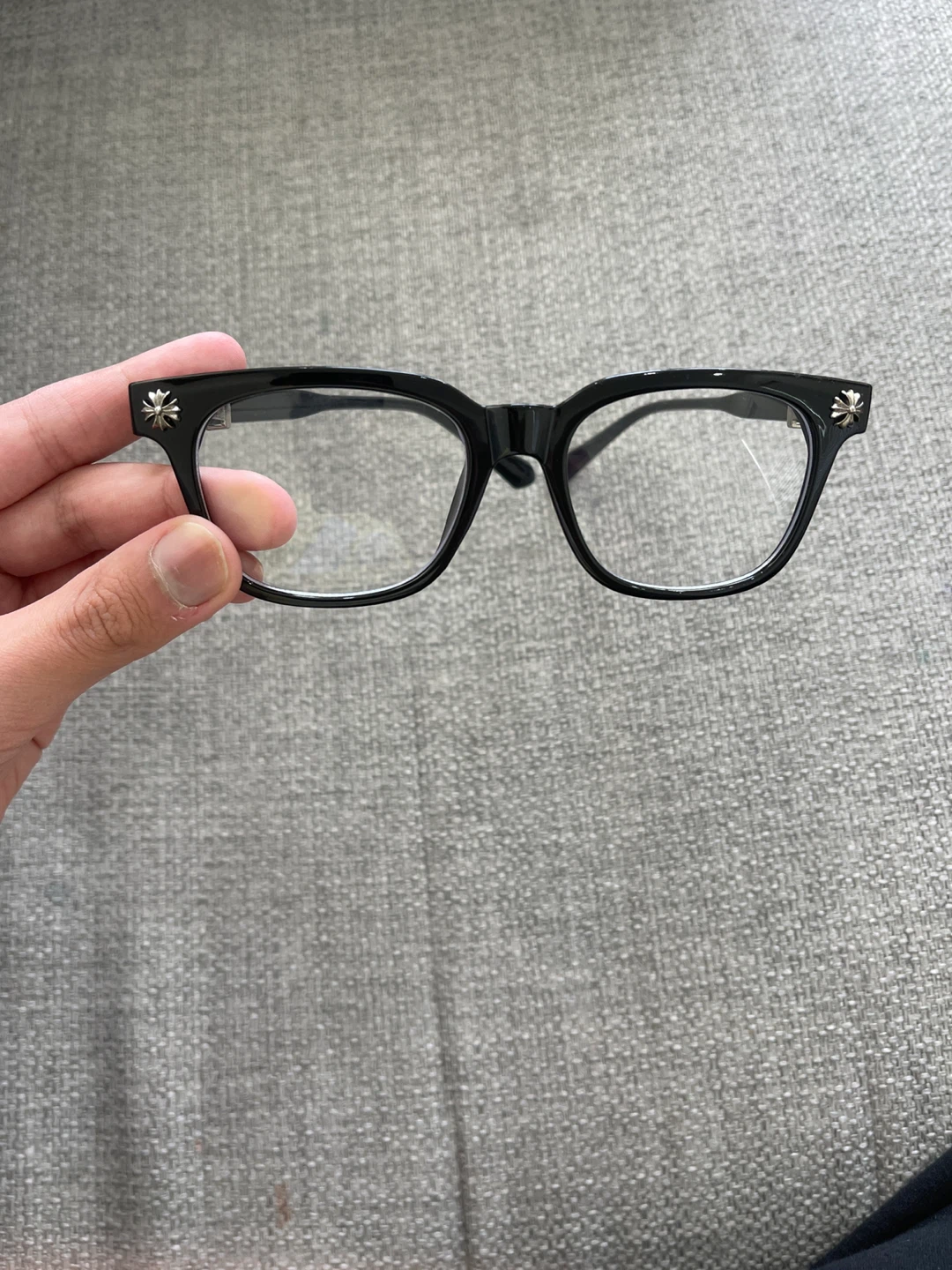 Black blue light Chrome Hearts glasses - photo 2