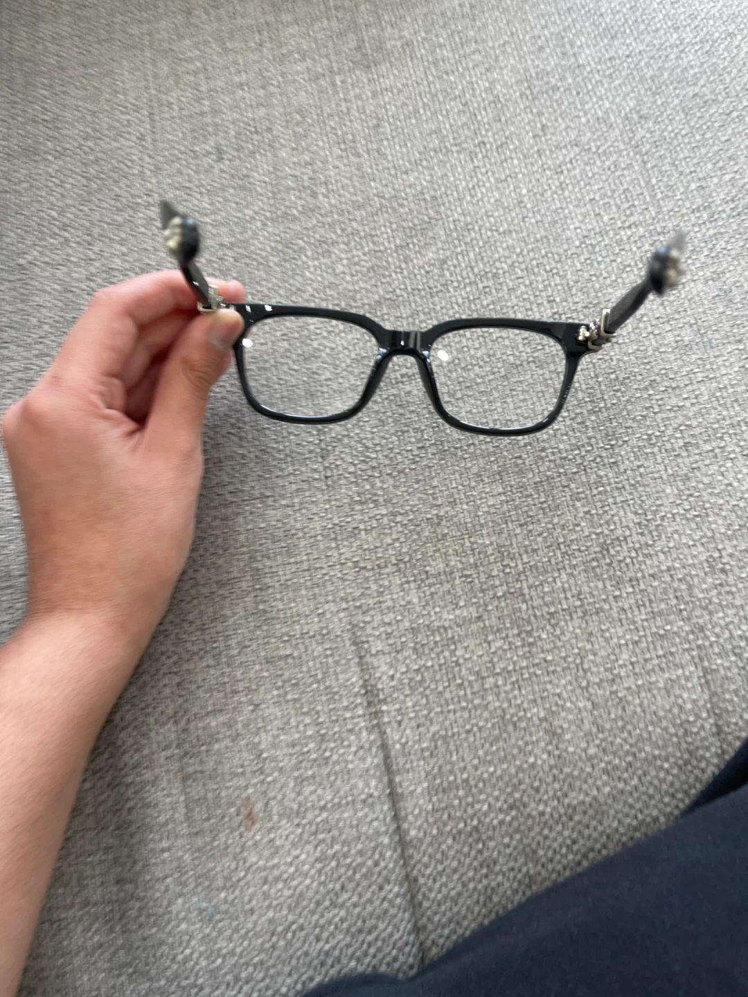 Black blue light Chrome Hearts glasses - photo 4