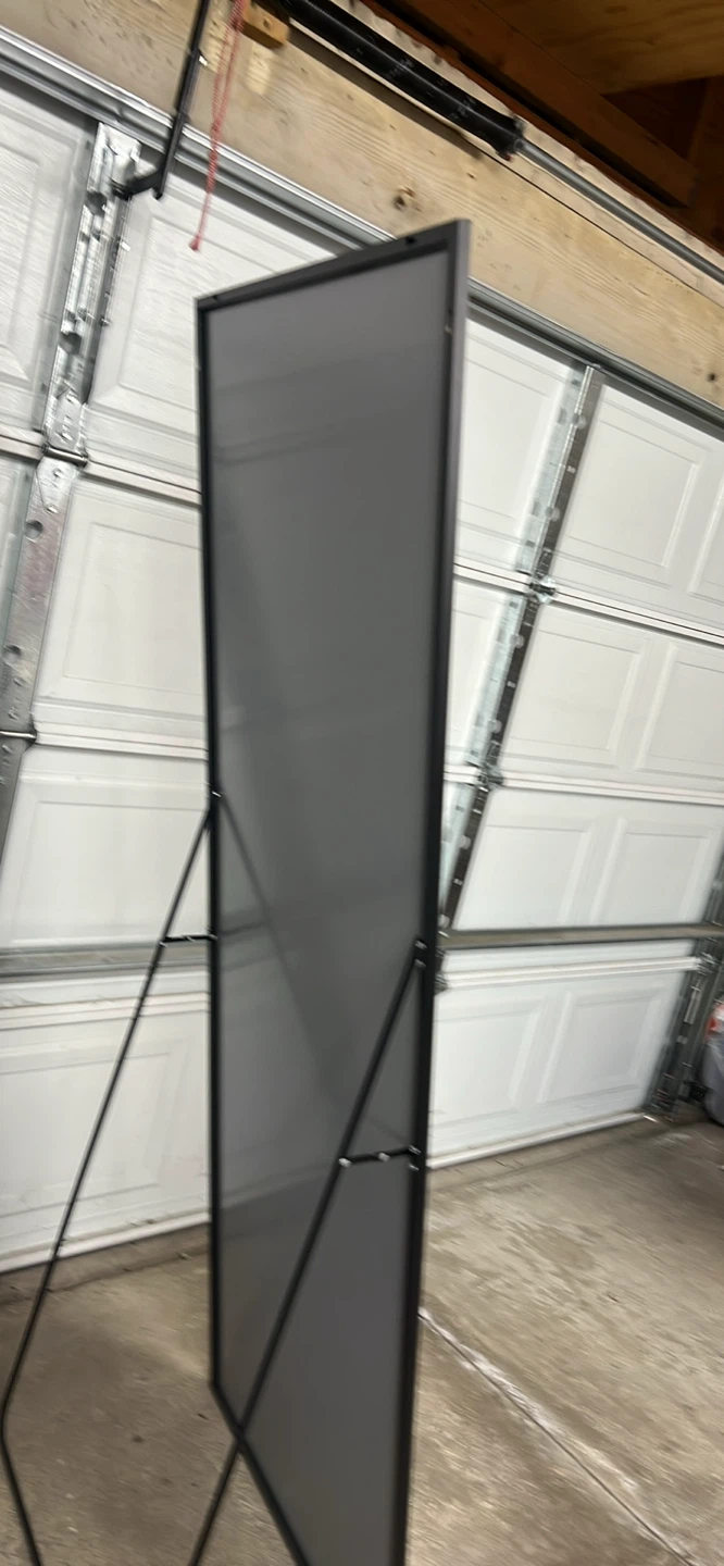 Full Length Standing Mirror with Black Metal Frame - photo 4
