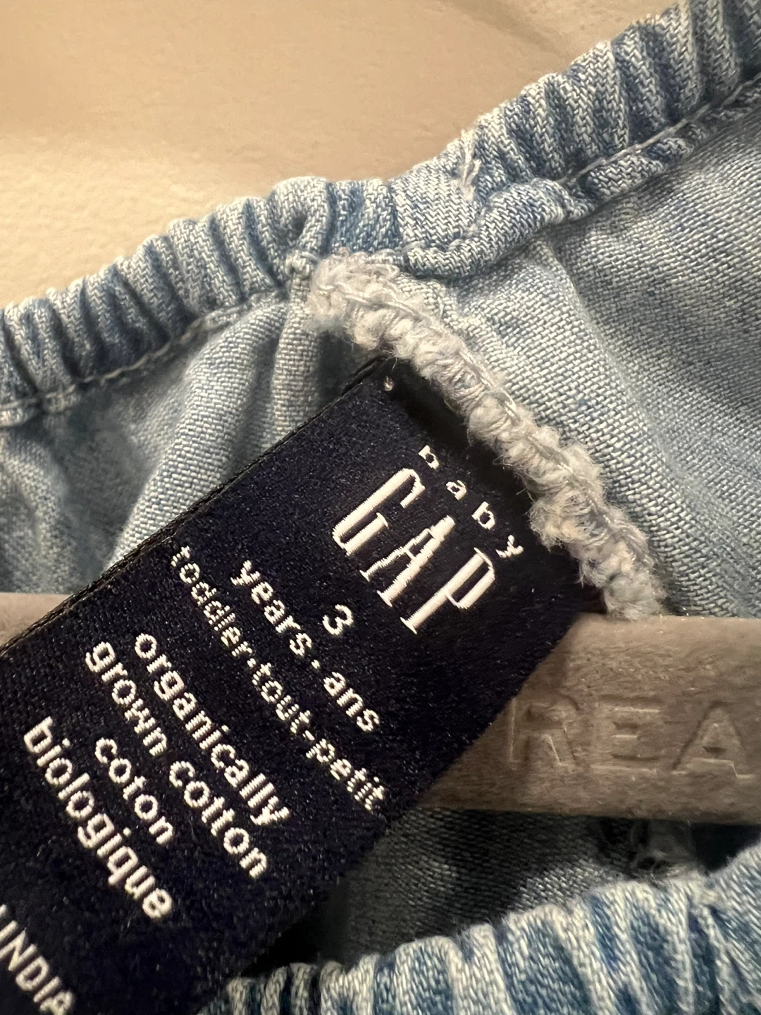 Baby GAP Toddler Size 3 Denim Off-Shoulder Top - photo 3
