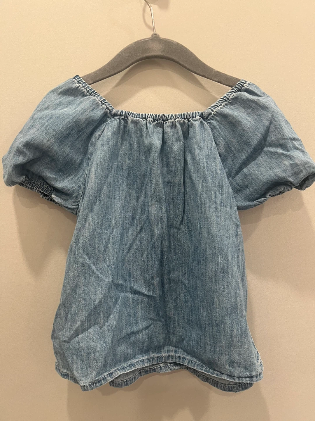 Baby GAP Toddler Size 3 Denim Off-Shoulder Top - photo 2