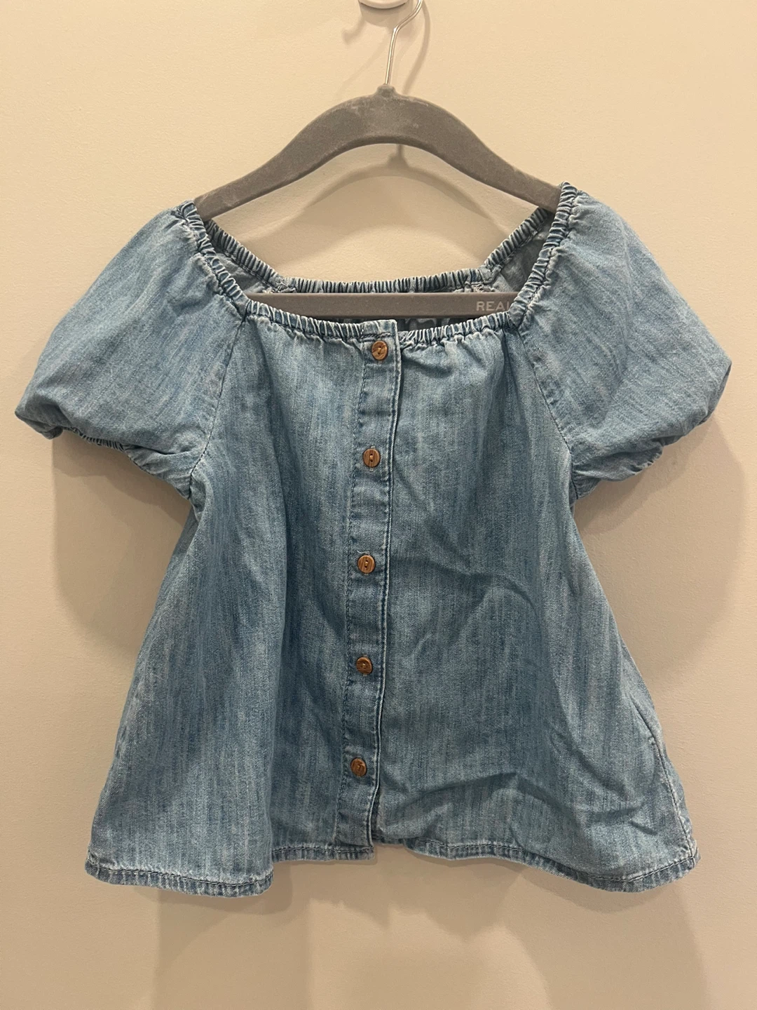 Baby GAP Toddler Size 3 Denim Off-Shoulder Top
