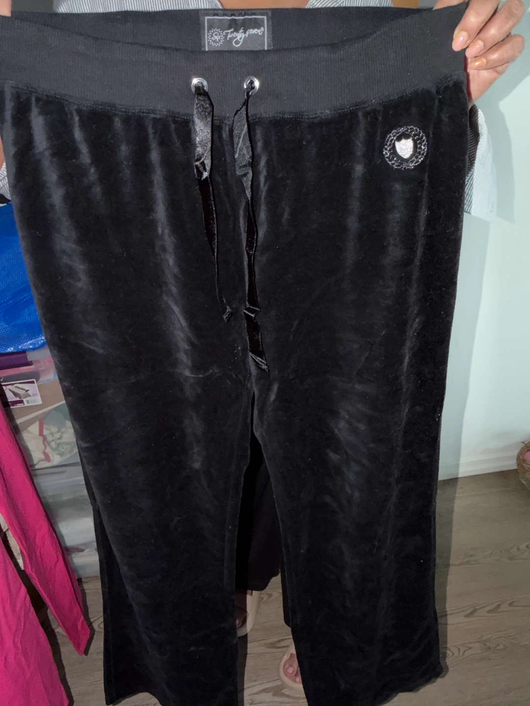 Six Twenty Seven Black Velour Track Pants - 3XL