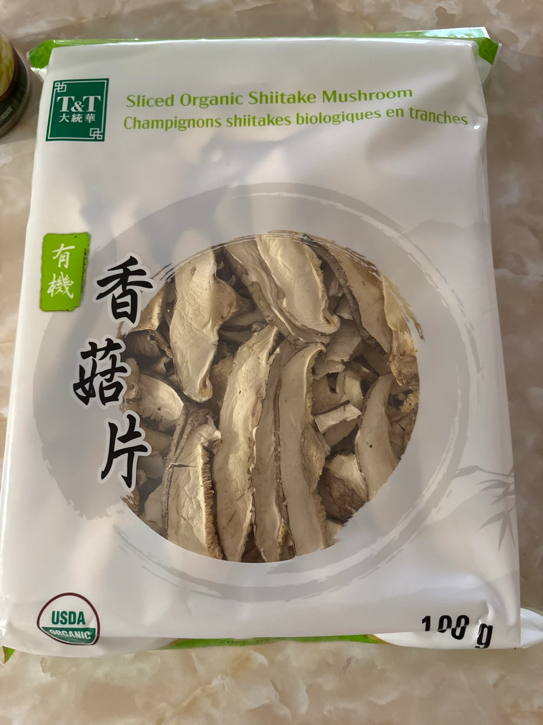 T&T Sliced Organic Shiitake Mushroom 100g
