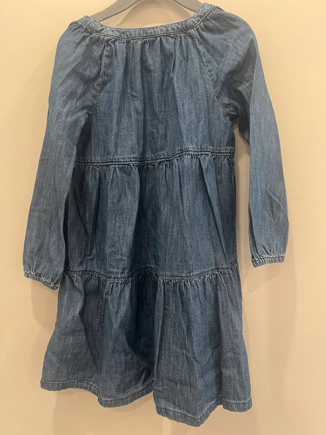 Gap Toddler Girls Denim Tiered Dress Size 5 - photo 2