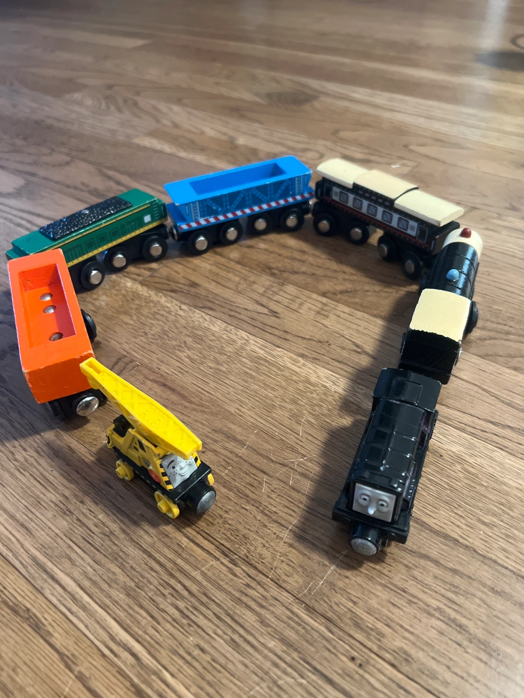 Wooden Toy Train Set