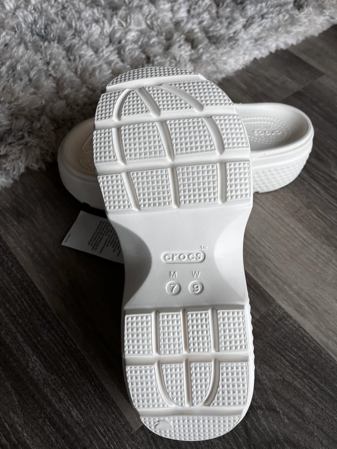 Crocs Stomp Slide White Sandals - Women's Size 7 - photo 5