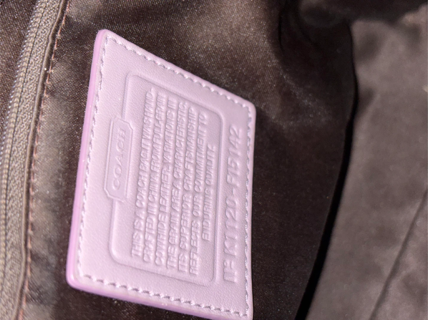 Coach Lavender Patent Leather Tote Bag - photo 5