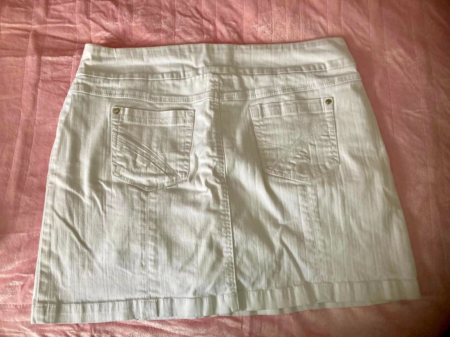 Women’s white denim skirt - photo 2