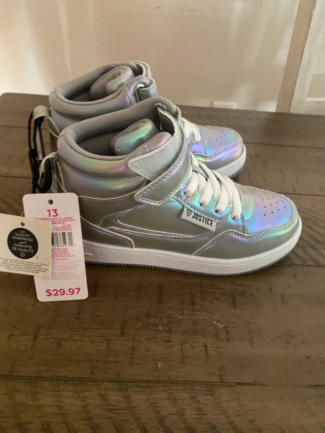 Justice High-Top Sneakers Size 13 - photo 2