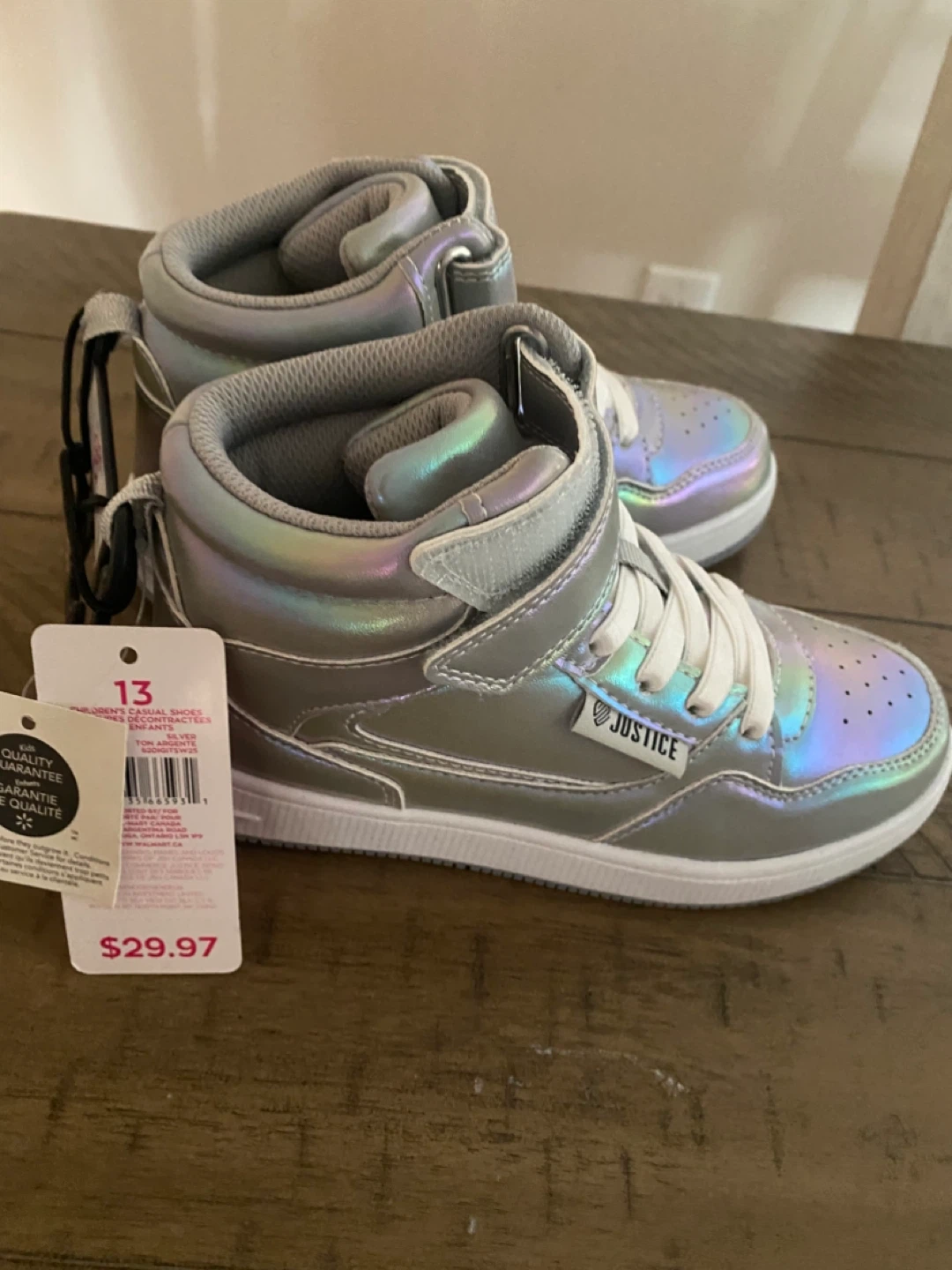 Justice High-Top Sneakers Size 13 - photo 4
