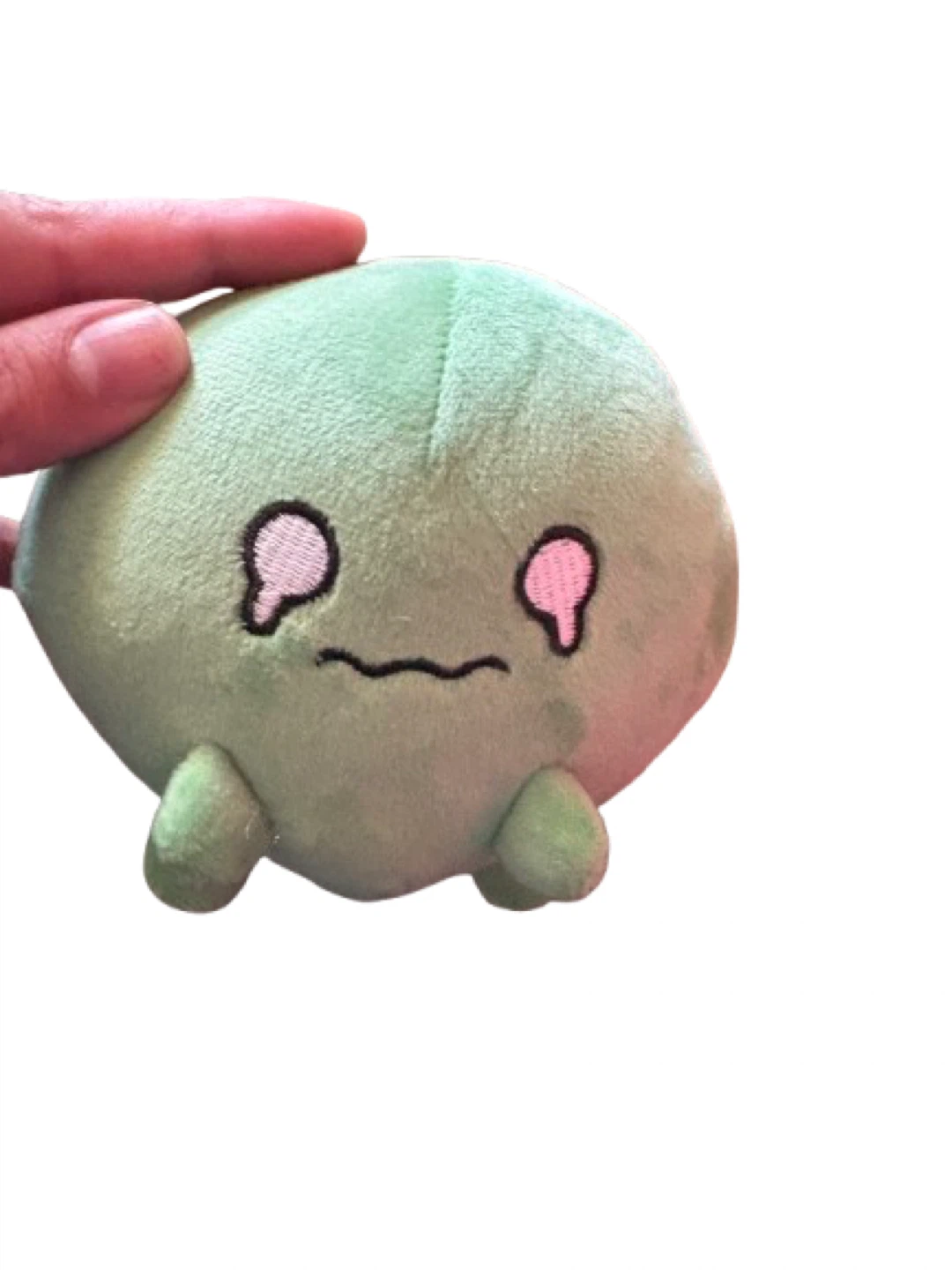 Cute Green Plush Toy – Soft Pastel Character Plushie