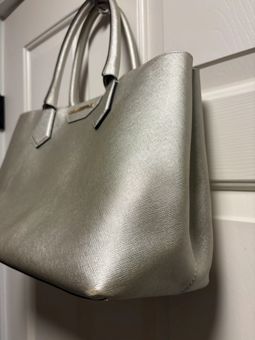 Karl Lagerfeld Tote Bag - Silver With Gold Undertone - photo 2