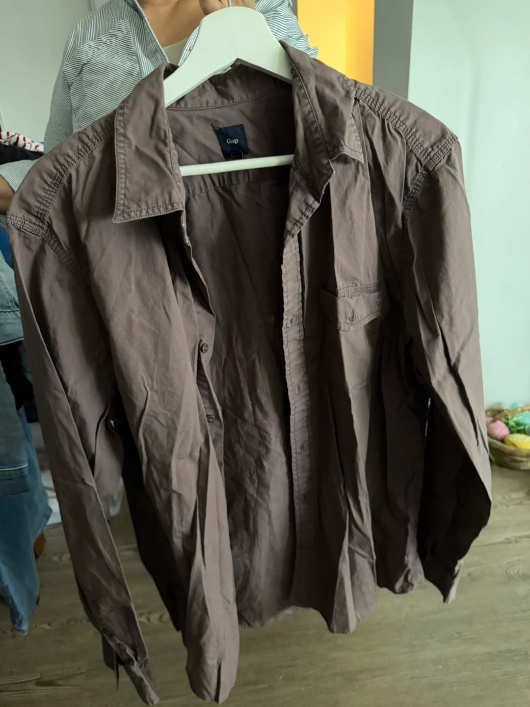 Gap Brown Button-Up Shirt