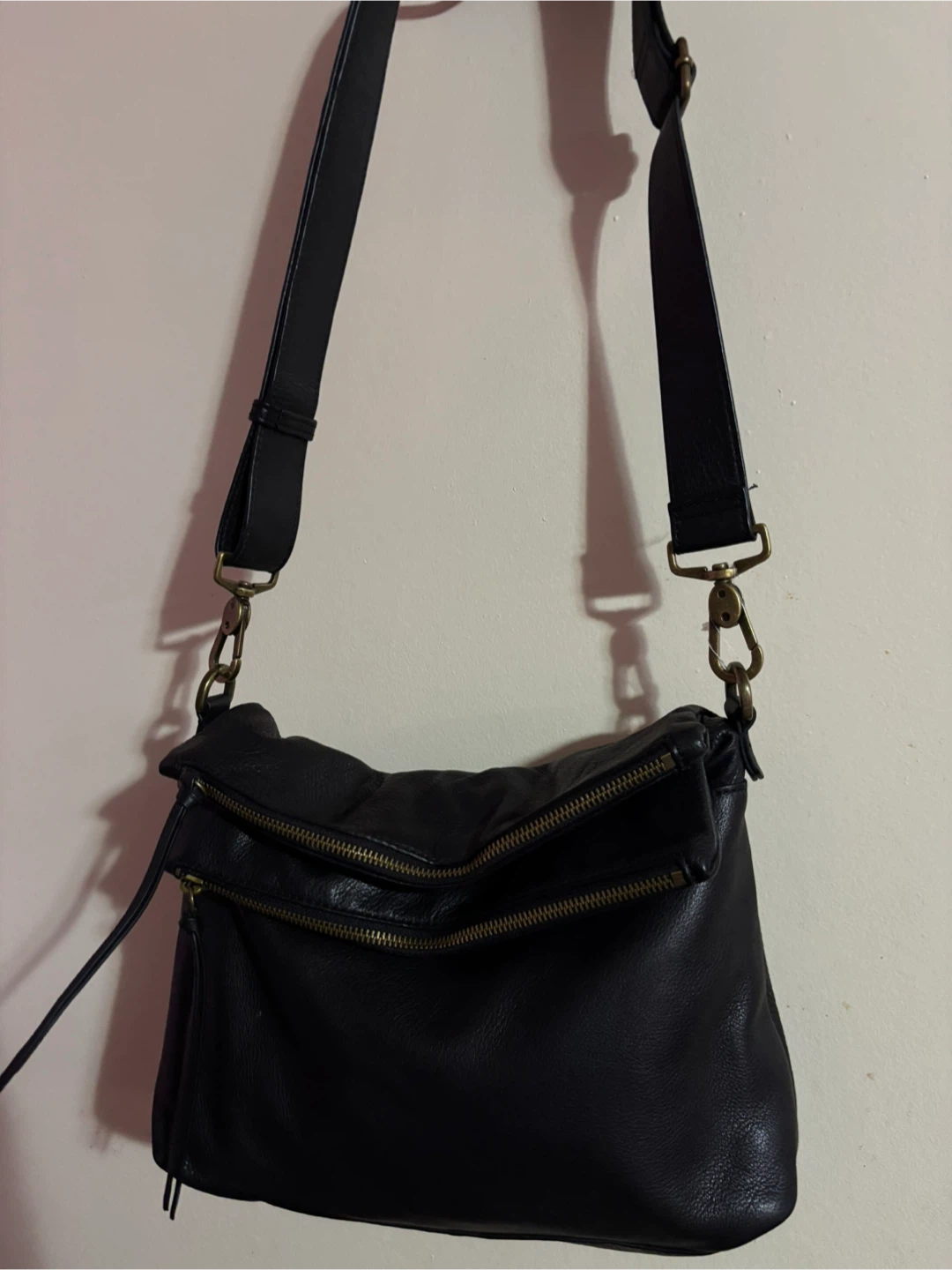 Margot New York Black Leather Crossbody Bag - photo 3