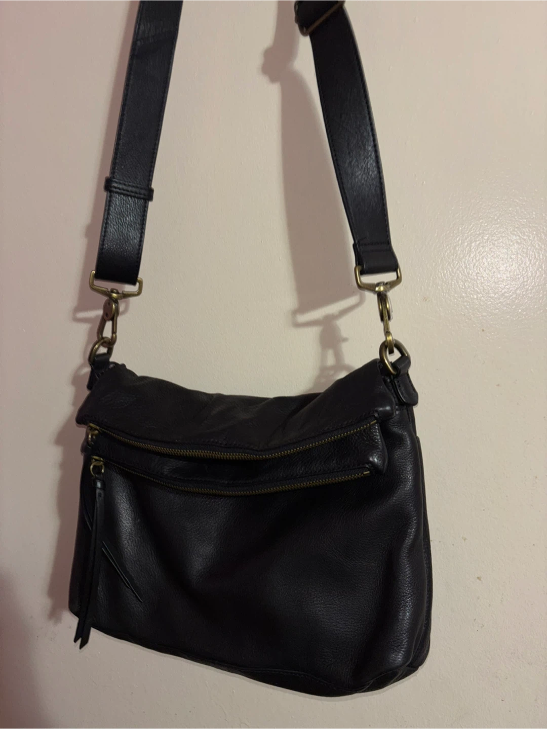 Margot New York Black Leather Crossbody Bag - photo 4