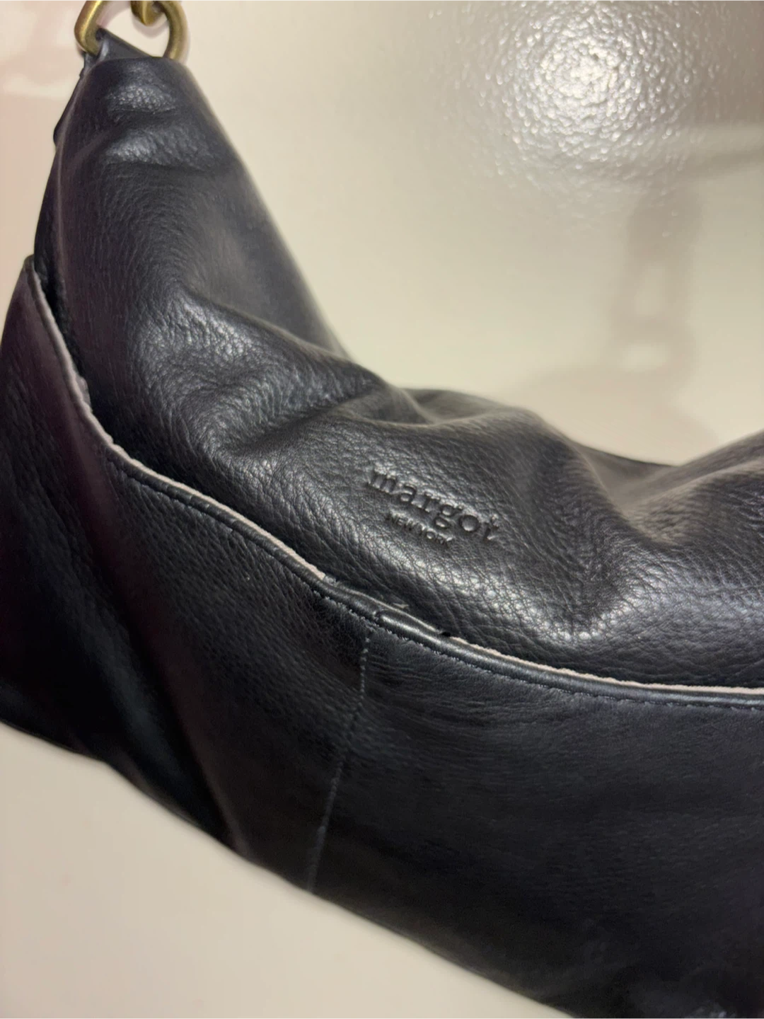 Margot New York Black Leather Crossbody Bag - photo 2