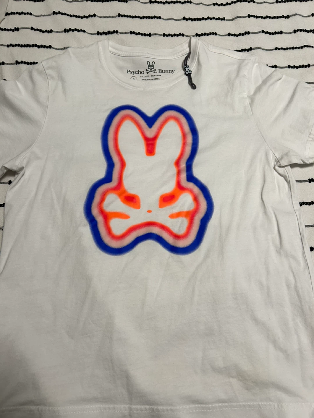 Psycho Bunny White Graphic T-Shirt Size 4 - photo 2
