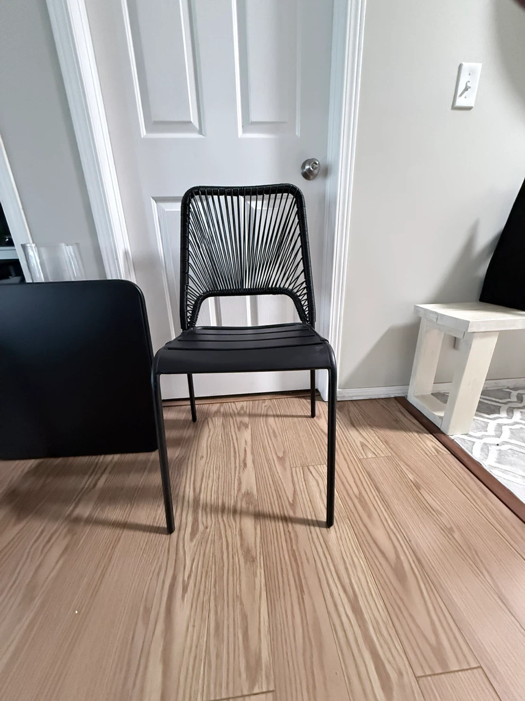 Black Metal Patio set - photo 2