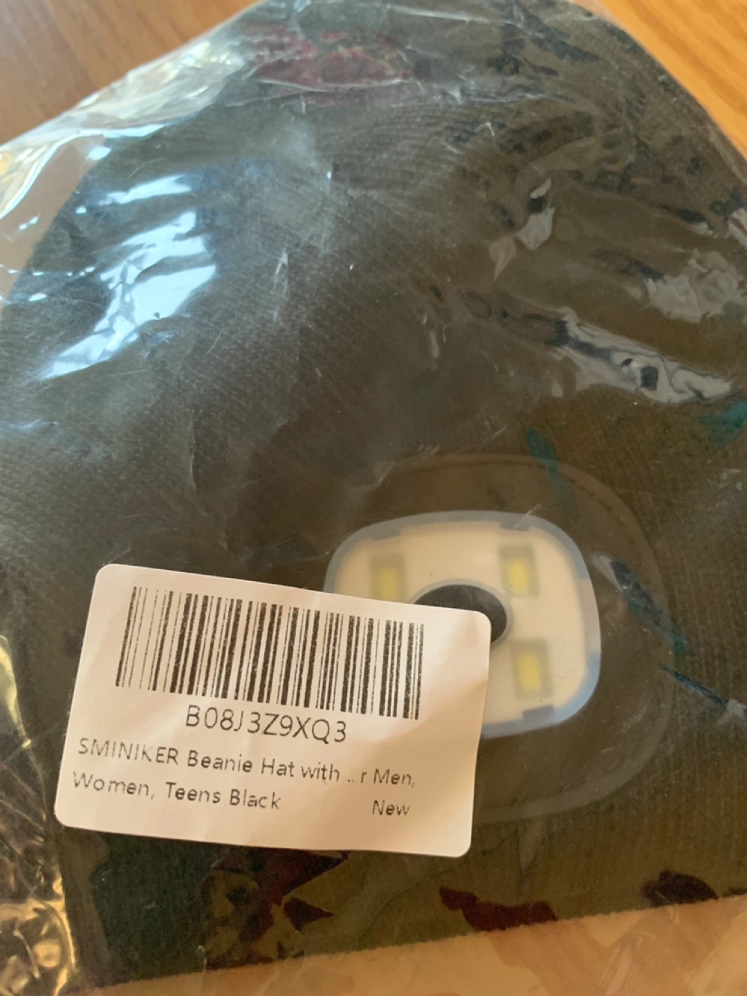 SMINIKER Beanie Hat with LED Light - Black - photo 3
