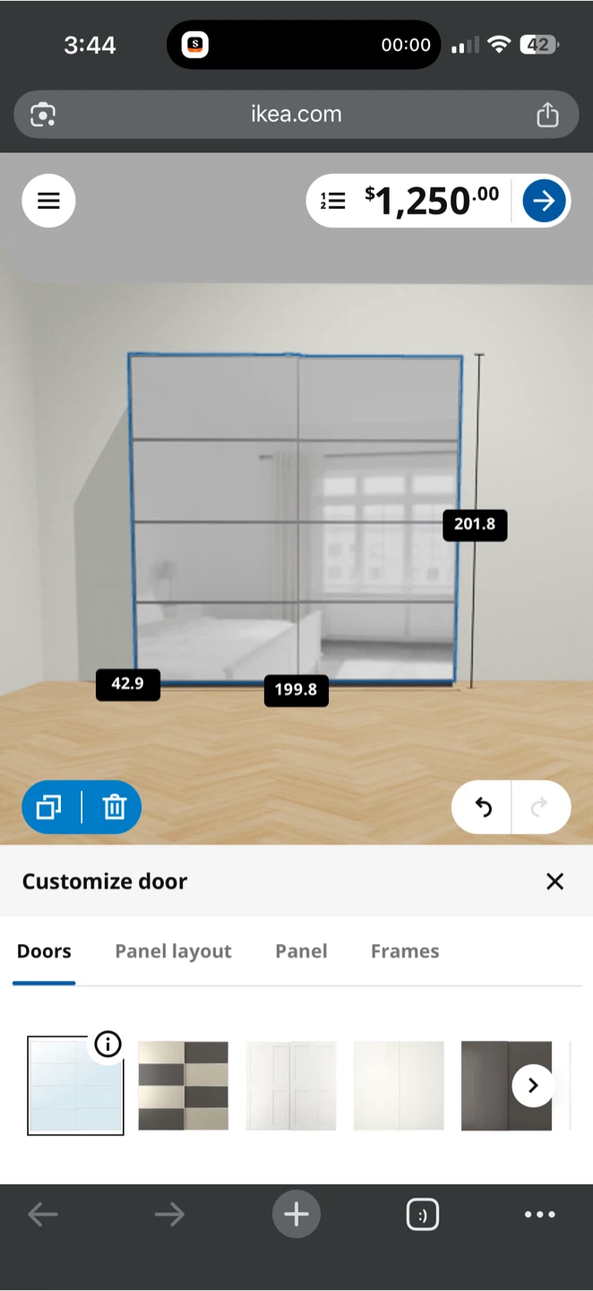 IKEA PAX Wardrobe Frame - Dark Gray - photo 4