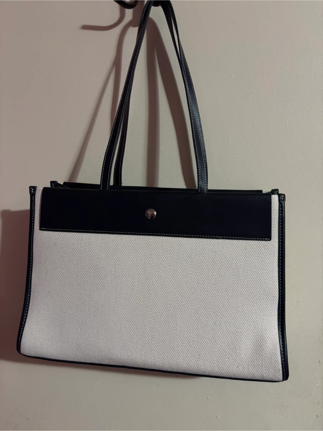 Tendance Paris Tote Bag - Black and White Canvas - photo 3