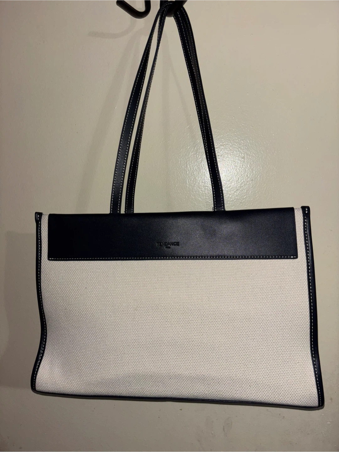 Tendance Paris Tote Bag - Black and White Canvas - photo 2