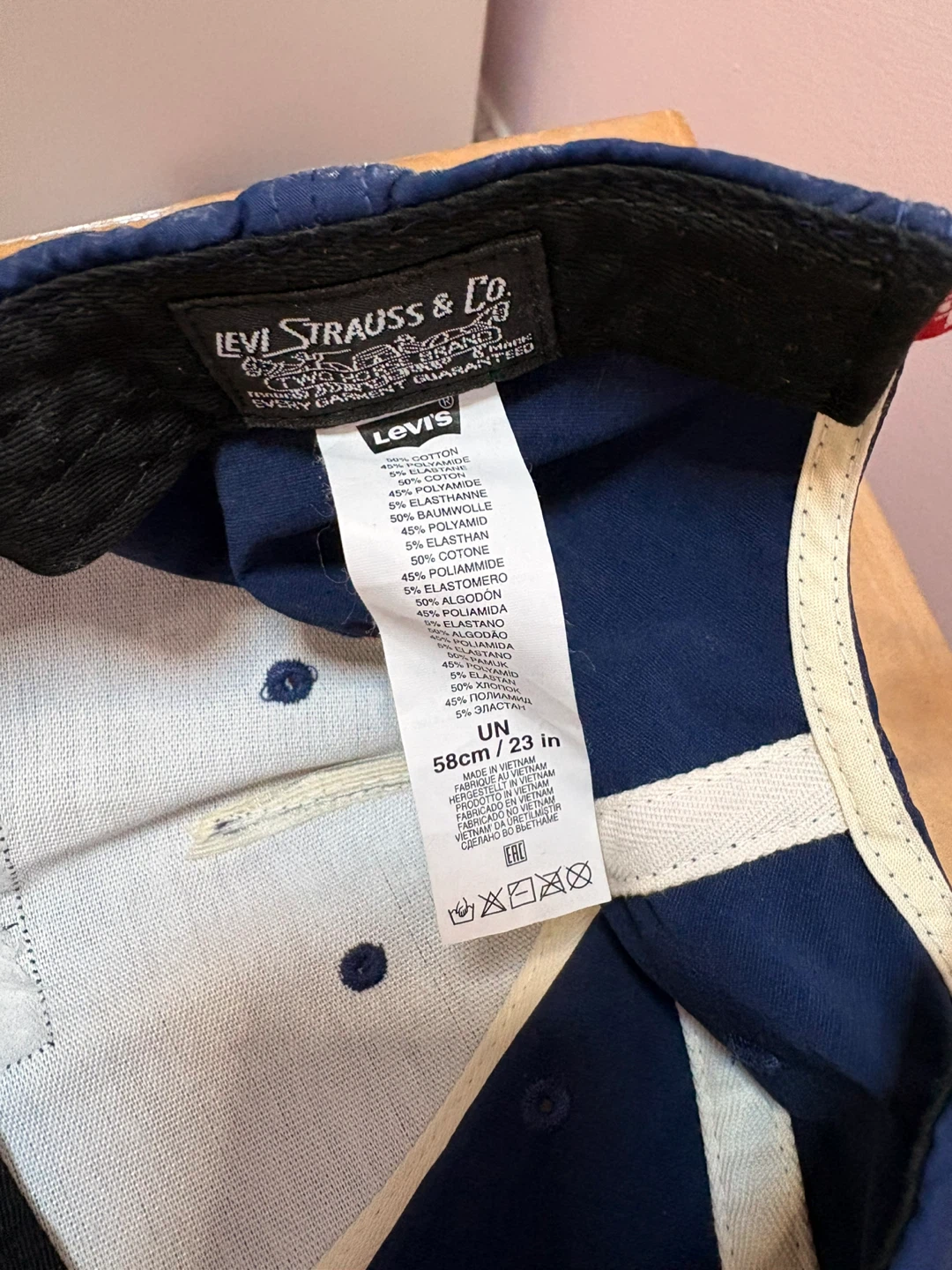 Levi Strauss Blue Baseball Cap 58cm/23in - photo 3