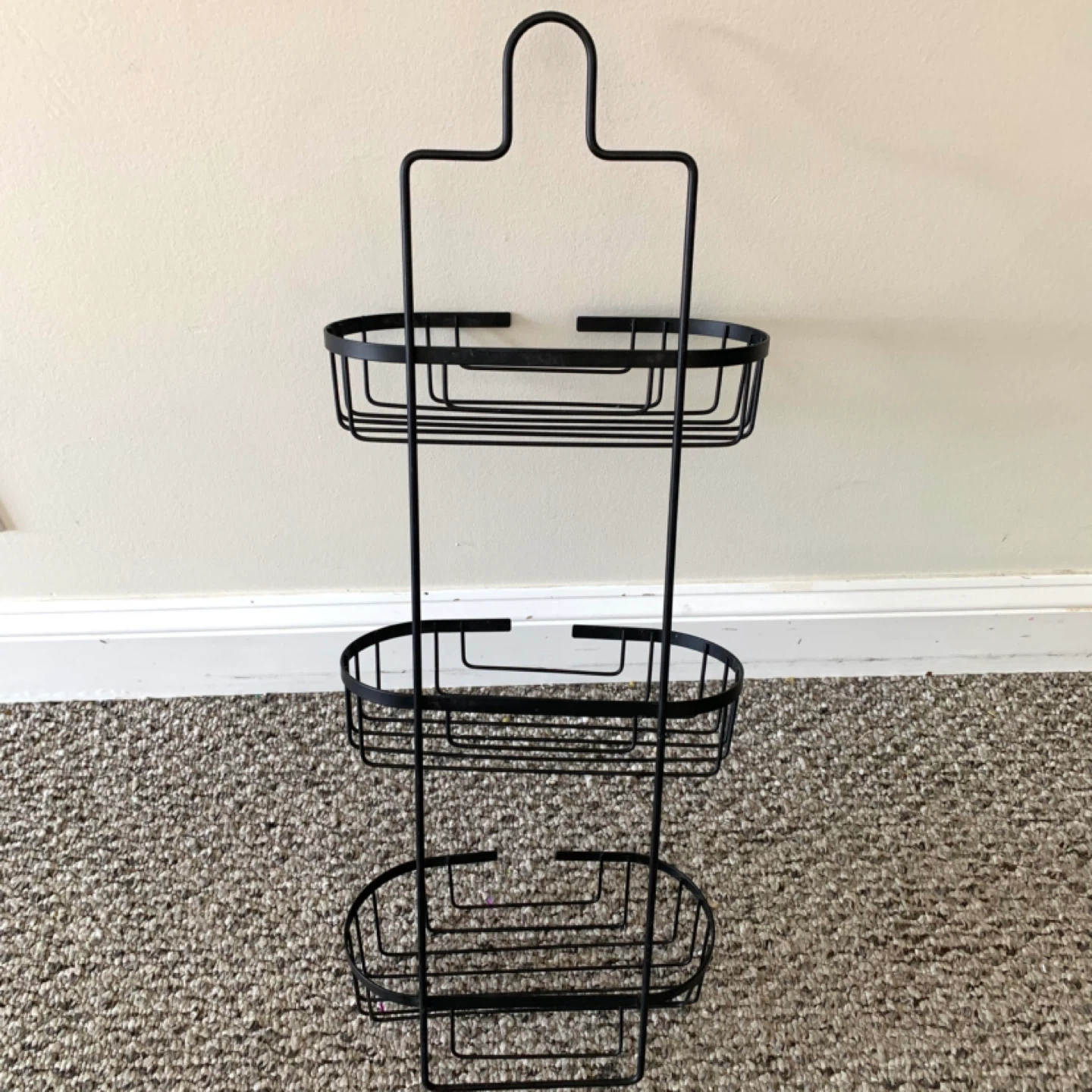 Shower Caddy 3 Tier Hanging Organizer Bathroom Storage Black - photo 5