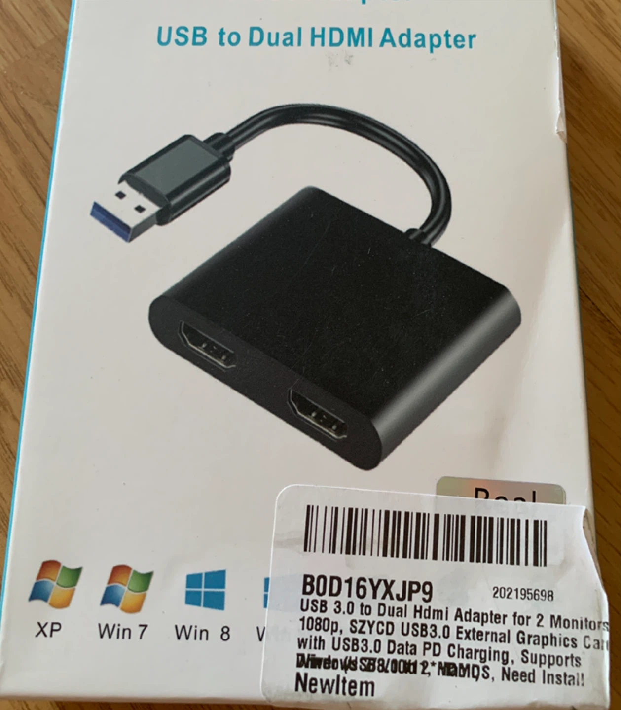 USB to Dual HDMI Adapter