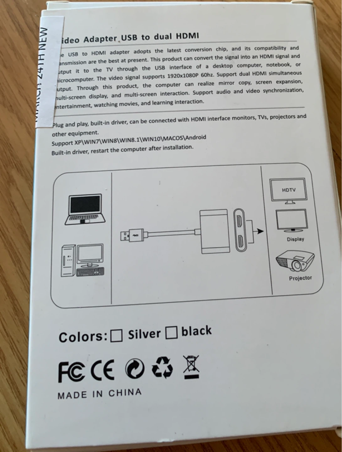 USB to Dual HDMI Adapter - photo 2